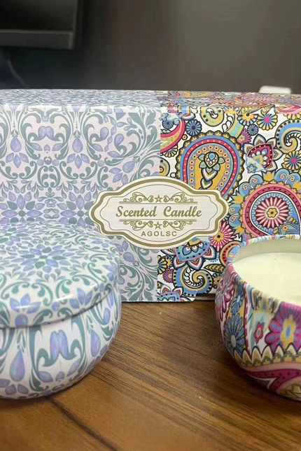 2 Pack Scented Candles, 2.5 Oz Aromatherapy Candles for Home Scented, Natural So