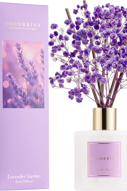 Clean Linen Scented Reed Diffuser Oil with 8 Sticks Fragrance for Bedroom, Bathr