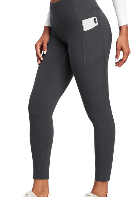 Heathyoga Leggings with Pockets for Women Tummy Control High Waisted Yoga Pants 