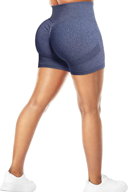 High Waist Workout Shorts for Women Seamless Scrunch Butt Lifting Short Gym Smil