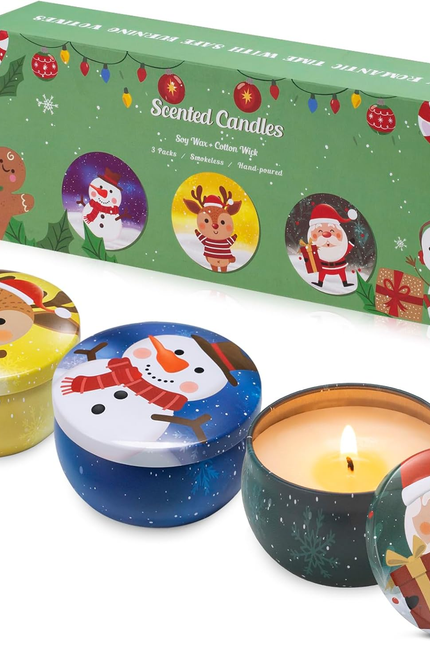 3 Pack Scented Candles, 2.5 Oz Aromatherapy Candles with Floral Scents,Soy Candl