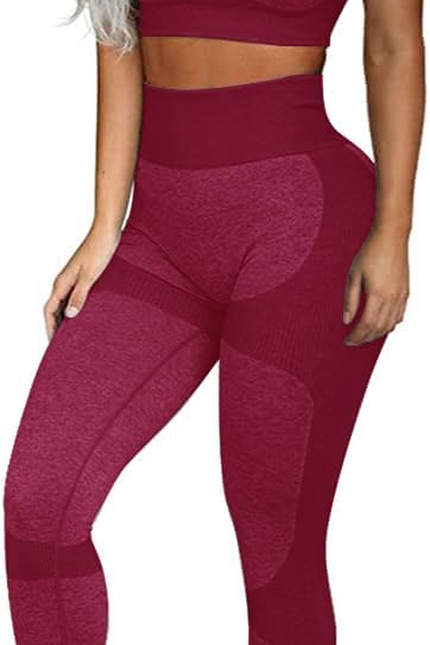 OLCHEE Women’S Workout Sets 2 Piece - Seamless Yoga Leggings and Cross-Strap Spo