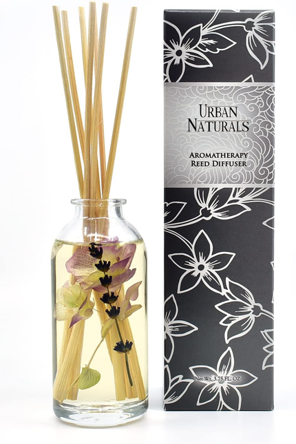 Crisp White Linen Reed Diffuser Gift Set | with Citrus, Ozone, Ylang-Ylang, Lili