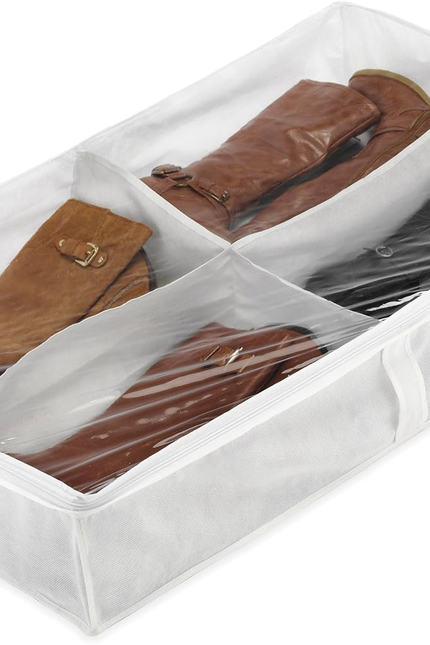 4 Section Underbed Boot Bag - Set of 2 - Alloy Gray