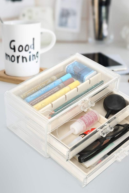 Acrylic Jewelry Organizer Makeup Cosmetic Storage Organizer Box Clear Jewelry Ca