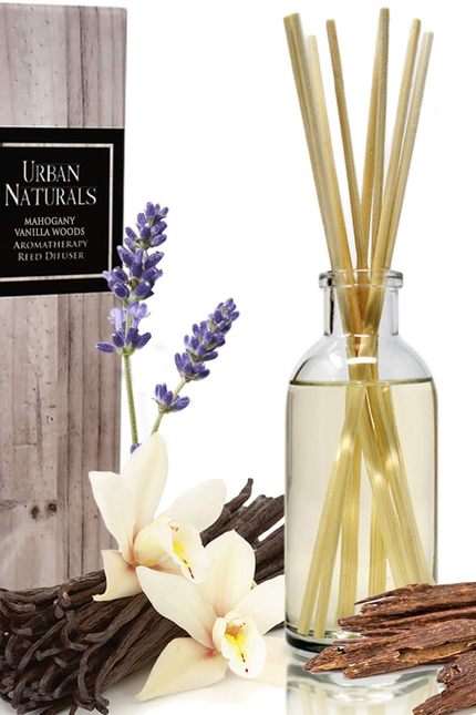 Crisp White Linen Reed Diffuser Gift Set | with Citrus, Ozone, Ylang-Ylang, Lili