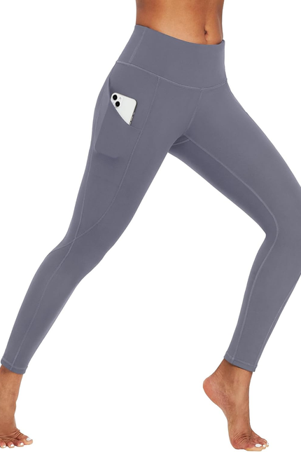 Ewedoos Leggings with Pockets for Women High Waisted Athletic Workout Compressio