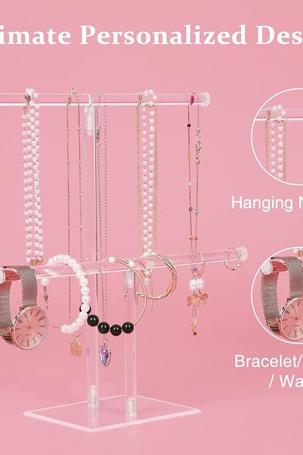 Jewelry Stand Necklace Holder, Acrylic Jewelry Display Holder, Necklace and Brac