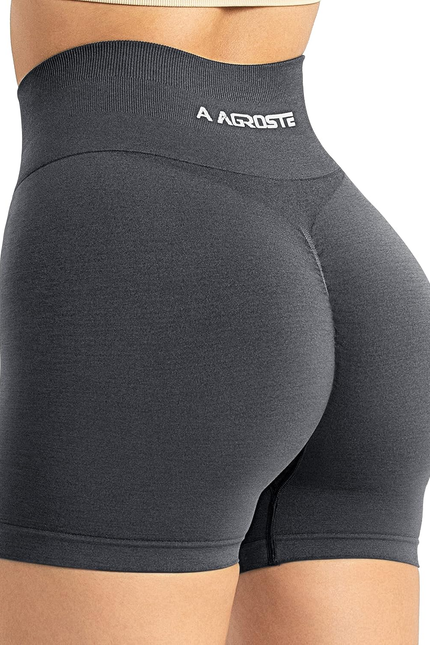 High Waist Workout Shorts for Women Seamless Scrunch Butt Lifting Short Gym Smil