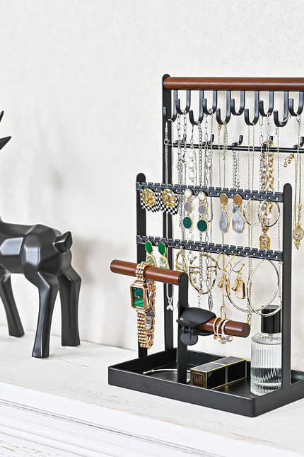 Jewelry Organizer Stand Necklace Organizer Earring Holder, 6 Tier Jewelry Stand 