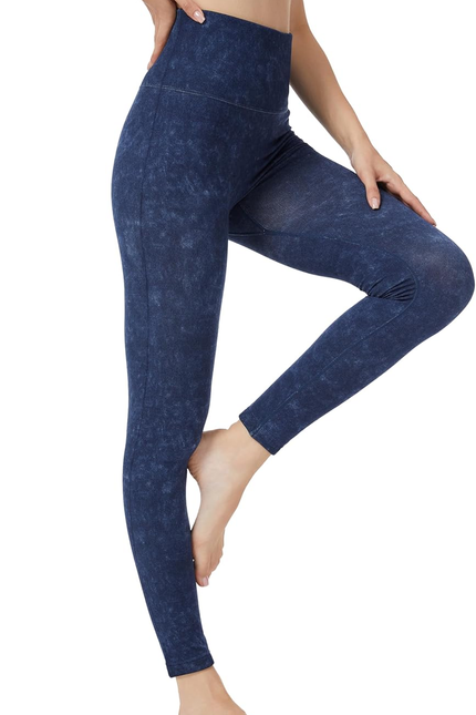 DINNAPE Fleece Lined Leggings Women - Soft Warm Thick High Waisted Tummy Control