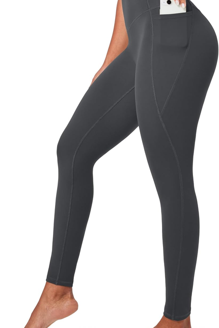 Ewedoos Compression Leggings with Pockets for Women Tummy Control Leggings No Fr