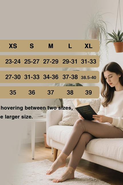 LUOYANXI Fleece Lined Leggings Women - Warm Soft Tummy Control Thermal Thick Hig