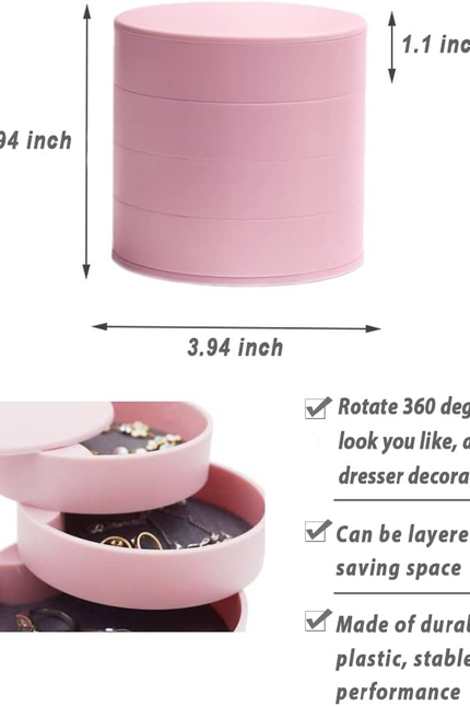 Jewelry Organizer, Small Jewelry Box Earring Holder for Women, Jewelry Storage B