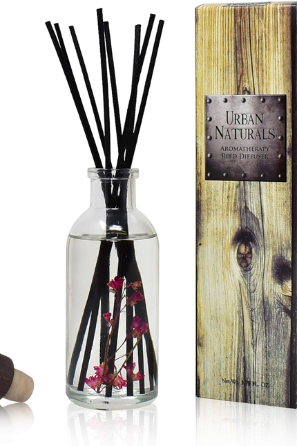 Crisp White Linen Reed Diffuser Gift Set | with Citrus, Ozone, Ylang-Ylang, Lili