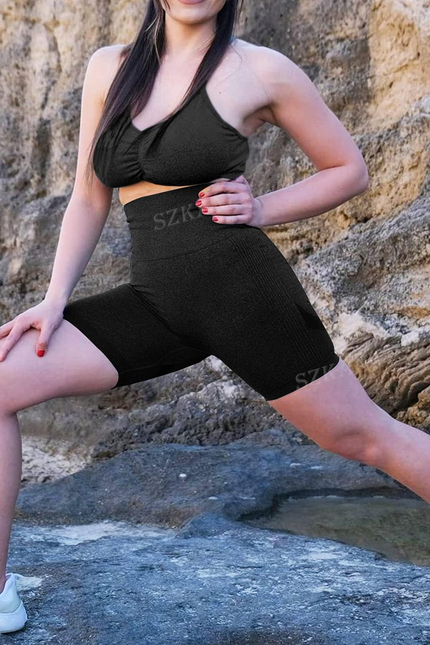 Scrunch Butt Lifting Seamless Shorts for Women High Waist Tummy Control Workout 