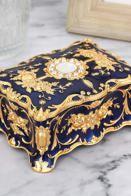 European Retro Jewelry Box Metal Jewelry Storage Box Creative Jewelry Box Jewelr