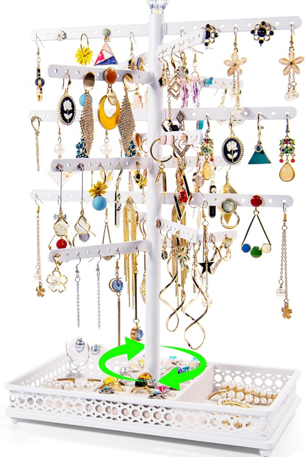 Jewelry Tree Stand Organizer 3In1 Necklace Organizer Display Bracelet Earrings a