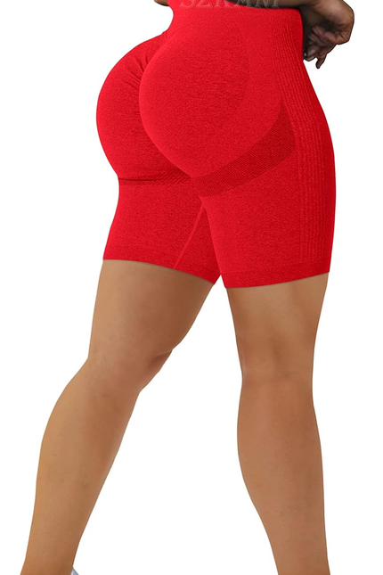 Scrunch Butt Lifting Seamless Shorts for Women High Waist Tummy Control Workout 