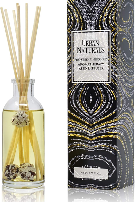 Crisp White Linen Reed Diffuser Gift Set | with Citrus, Ozone, Ylang-Ylang, Lili