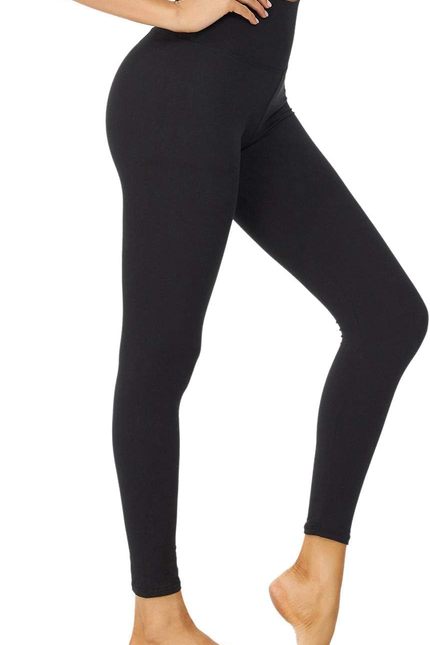 High Waisted Leggings for Women - Black Tummy Control Compression Soft Yoga Pant