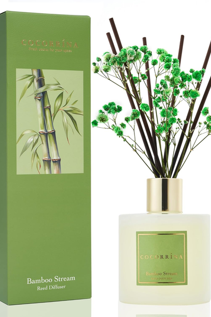 Clean Linen Scented Reed Diffuser Oil with 8 Sticks Fragrance for Bedroom, Bathr