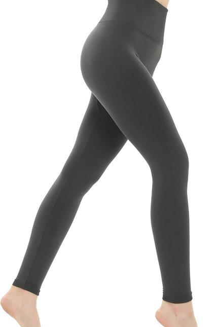DINNAPE Fleece Lined Leggings Women - Soft Warm Thick High Waisted Tummy Control