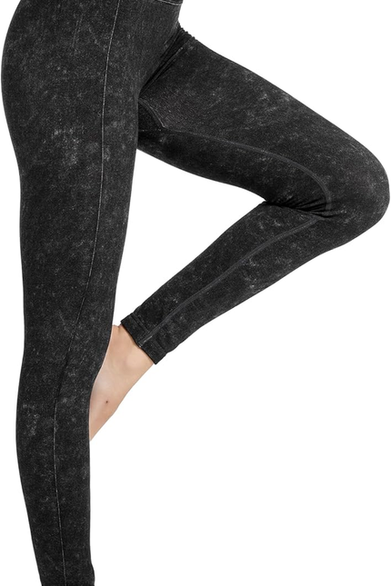 DINNAPE Fleece Lined Leggings Women - Soft Warm Thick High Waisted Tummy Control
