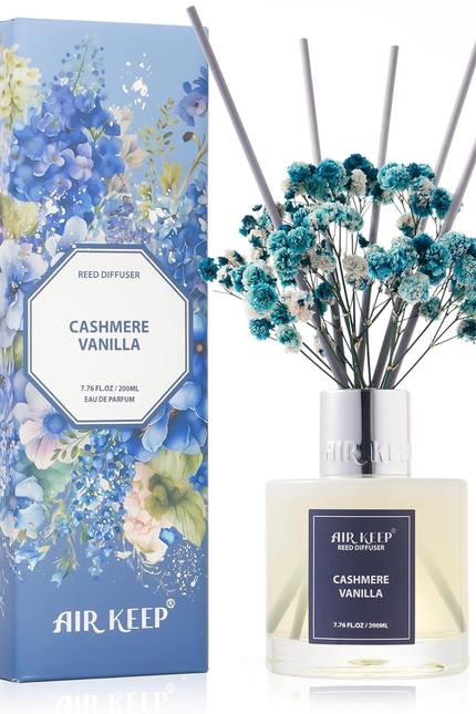 Reed Diffuser Set,3.38 Fl Oz (100 Ml) - Lavender Field Oil Diffusers with 8 Reed