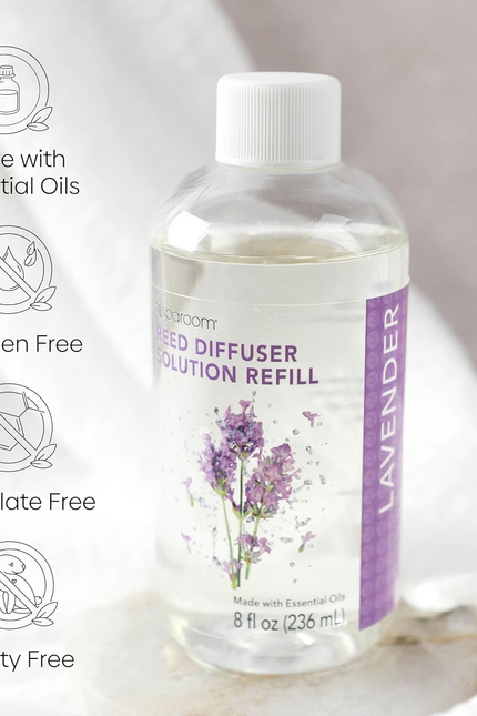 Reed Diffuser Oil Refill – Lavender Scent, 8Oz Bottle for Home Fragrance, Calmin