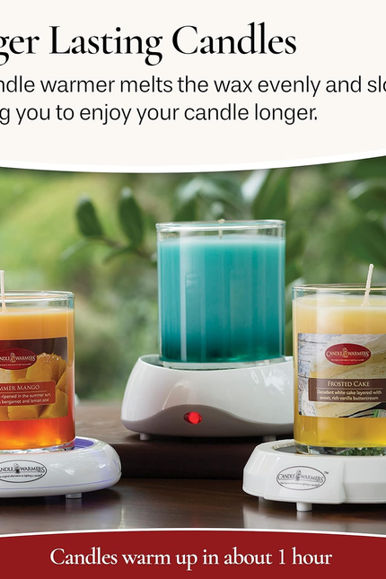 ETC. Auto Shutoff Candle Warmer Plate (White, Plug-In) – Modern Candle Wax Warme