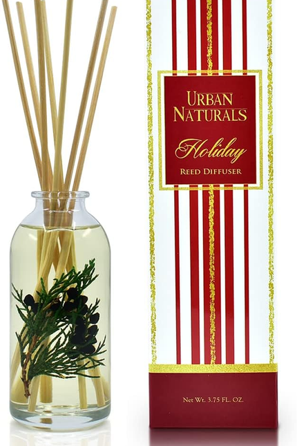 Crisp White Linen Reed Diffuser Gift Set | with Citrus, Ozone, Ylang-Ylang, Lili