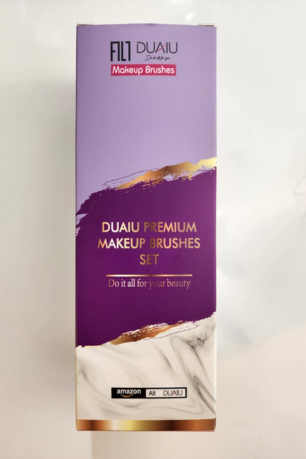 DUAIU Makeup Brushes Set Make up Brushes Professional 15Pcs Marble Makeup Brush 