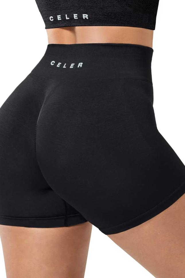Womens Workout Shorts Seamless Scrunch Butt Gym Shorts High Waisted Yoga Athleti