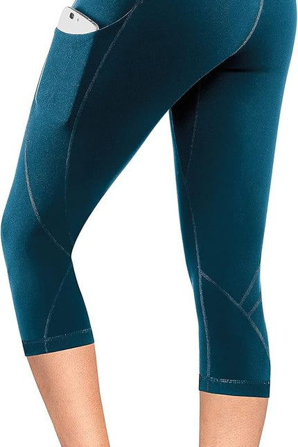 Lingswallow High Waist Yoga Pants - Yoga Pants with Pockets Tummy Control, 4 Way
