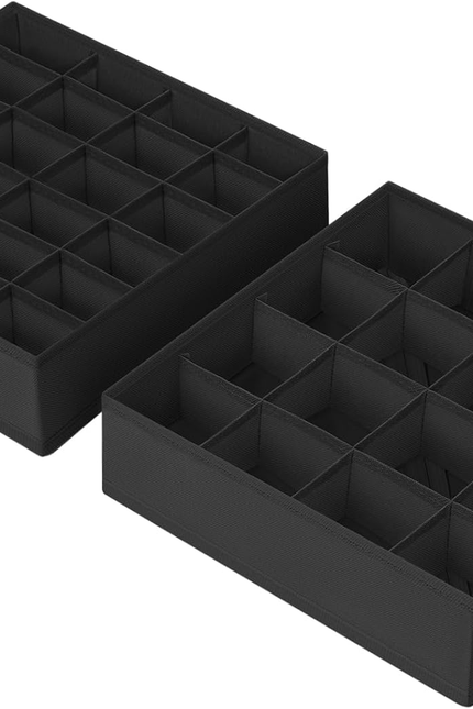 Sock Drawer Organizer Divider, 16-Cell Underwear Organizers and Storage Fabric D
