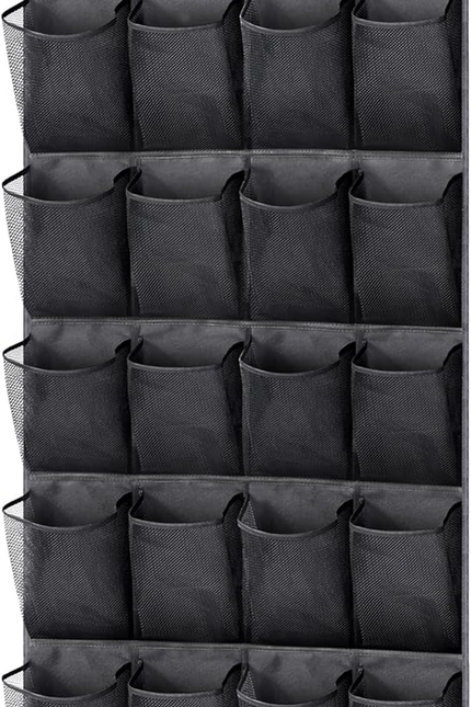 35 Large Pockets over the Door Shoe Organizer Sturdy Oxford Fabric Hanging Shoe 