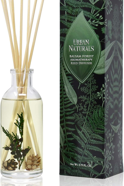 Crisp White Linen Reed Diffuser Gift Set | with Citrus, Ozone, Ylang-Ylang, Lili