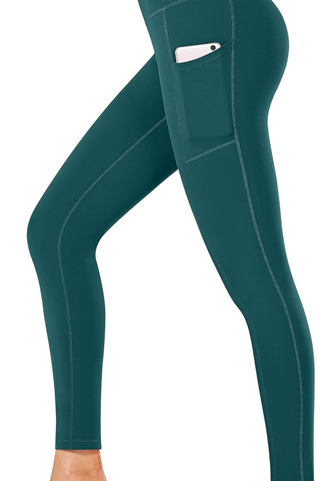Fengbay High Waist Yoga Pants, Pocket Yoga Pants Tummy Control Workout Running 4