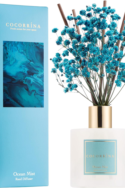 Clean Linen Scented Reed Diffuser Oil with 8 Sticks Fragrance for Bedroom, Bathr