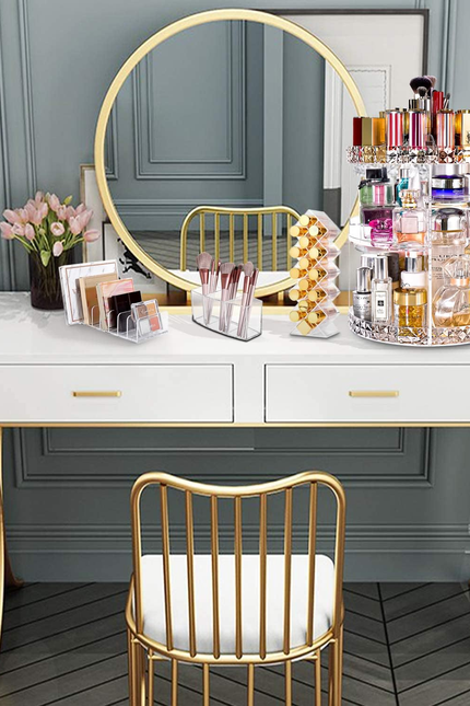 360 Rotating Makeup Organizer Large Perfume Cosmetics Organizer Beauty Organizer