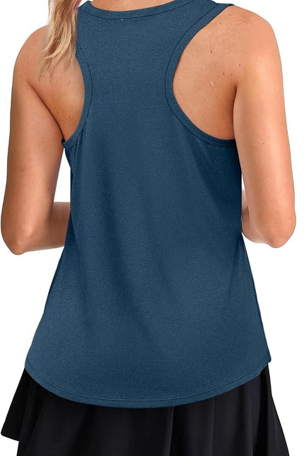Womens Workout Tops Sleeveless Racerback Lightweight Active Tennis Yoga Shirts A