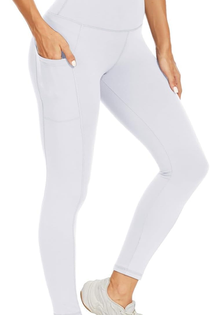 High Waisted Leggings for Women - Black Tummy Control Compression Soft Yoga Pant
