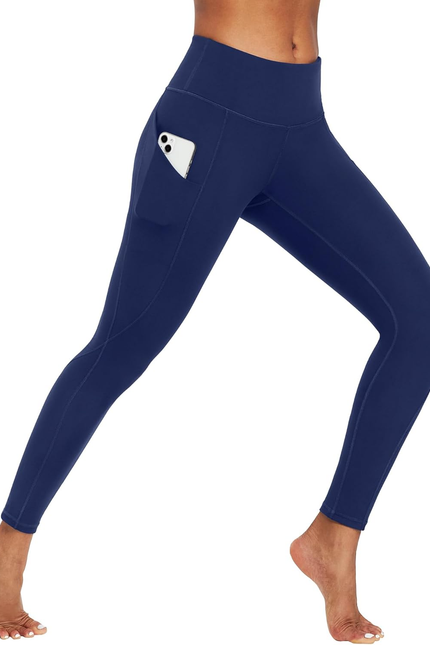 Ewedoos Leggings with Pockets for Women High Waisted Athletic Workout Compressio