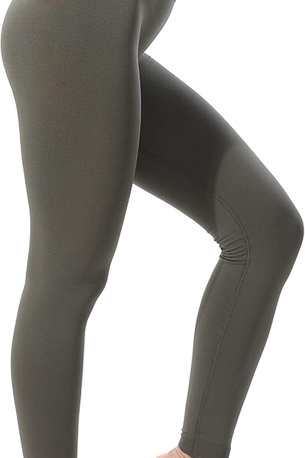 DINNAPE Fleece Lined Leggings Women - Soft Warm Thick High Waisted Tummy Control