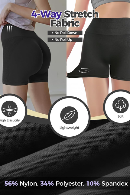 Women'S High Waisted Gym Shorts - 3.6'' Scrunch Booty Shorts Butt Lifting Athlet