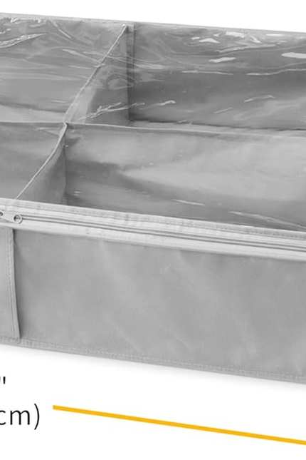 4 Section Underbed Boot Bag - Set of 2 - Alloy Gray