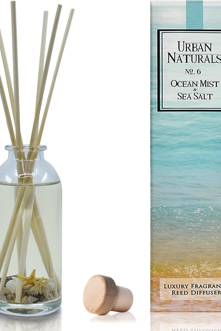 Crisp White Linen Reed Diffuser Gift Set | with Citrus, Ozone, Ylang-Ylang, Lili
