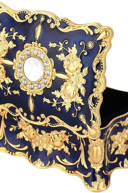European Retro Jewelry Box Metal Jewelry Storage Box Creative Jewelry Box Jewelr