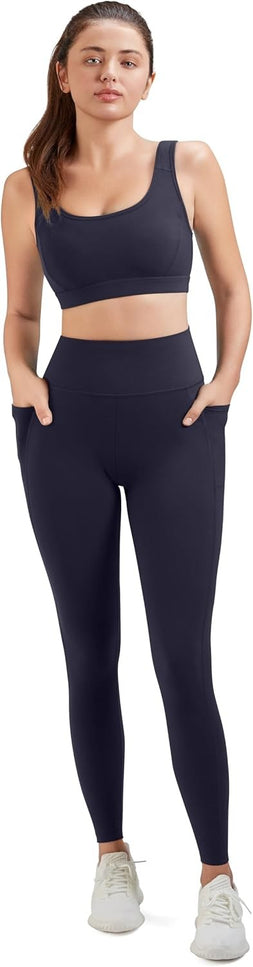CHARMKING High Waisted Leggings for Women – Soft Tummy Control Yoga Pants Workou